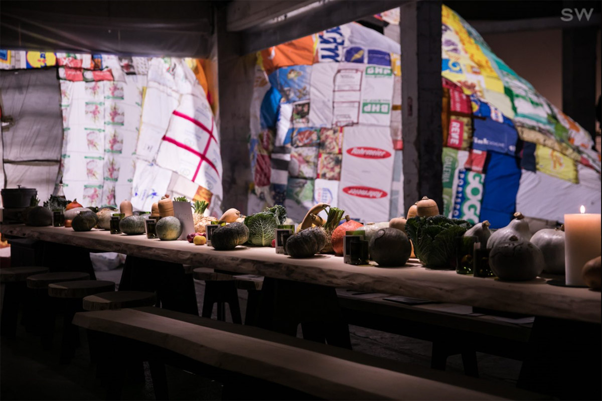 réalisation Maison Roches pour les Diners de la Création Palais de Tokyo Paris