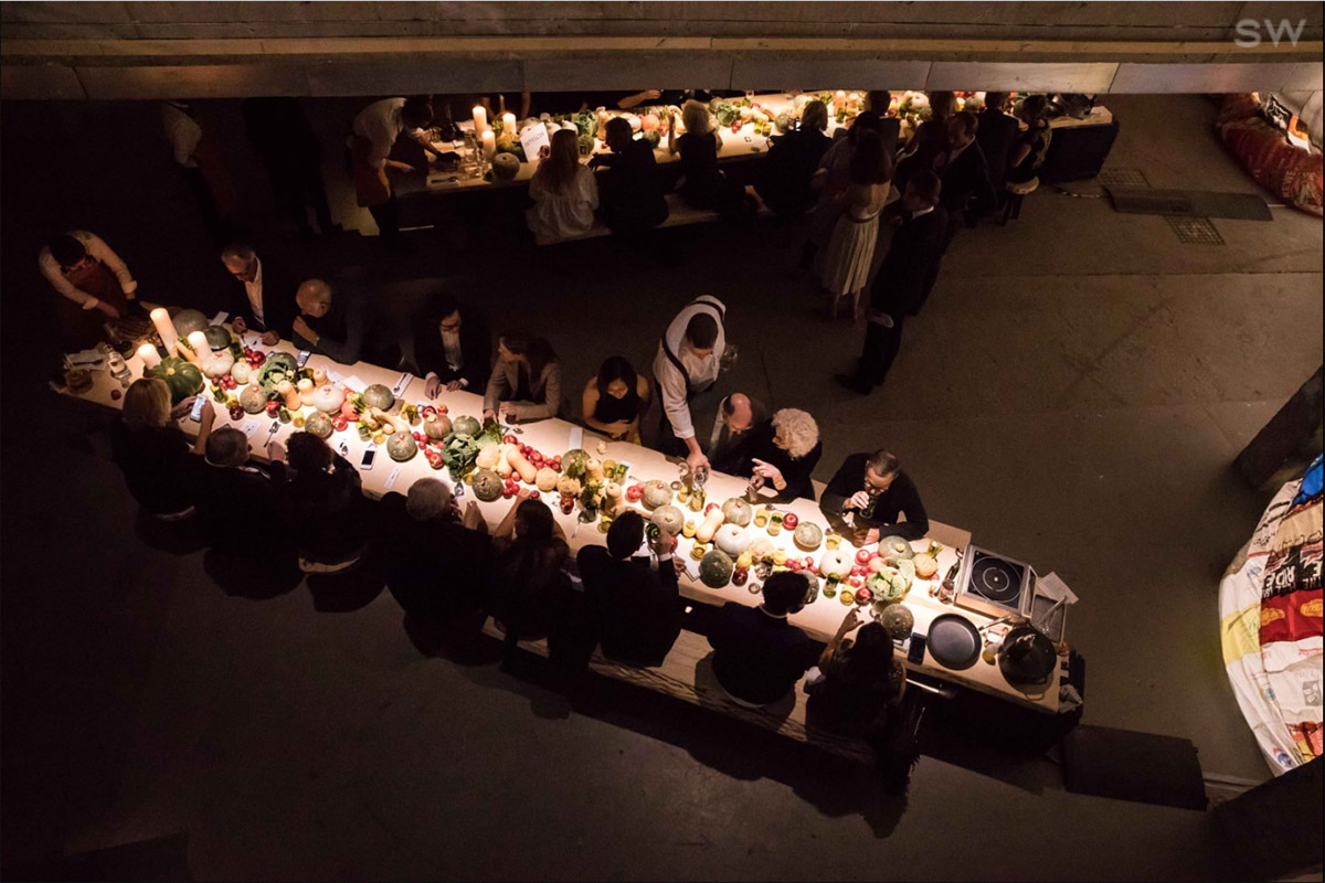 réalisation Maison Roches pour les Diners de la Création Palais de Tokyo Paris